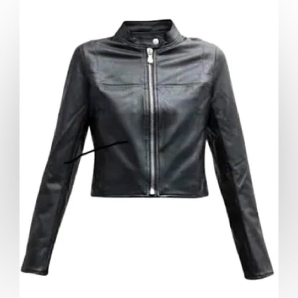 Spanx Moto Faux Leather Jacket NWT
